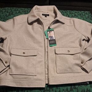 Banana Republic Cream Jacket with Pockets Size XL New